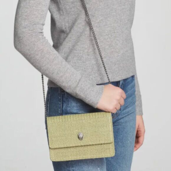 Kurt Geiger London Mini Kensington Union Jack Leather  Kurt Geiger London Extra Mini Shoreditch Crossbody Bag Color Pale Green
